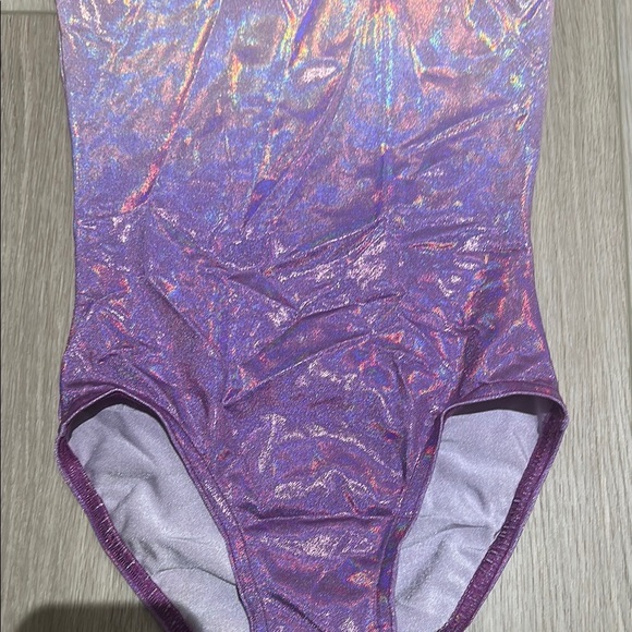 Girl's Shimmering Purple Kids Leotard can fit 10-12 depending on built - Picture 3 of 6